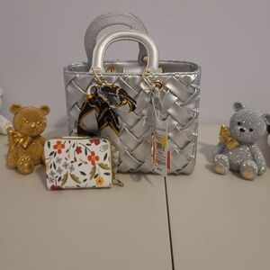 Sam & Libby Silver Crossbody Bag